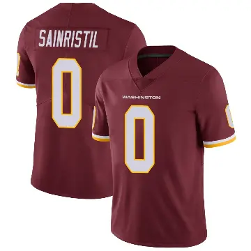 ＃0 Youth Mike Sainristil Limited Washington Commanders Burgundy Team Color Vapor Untouchable Jersey