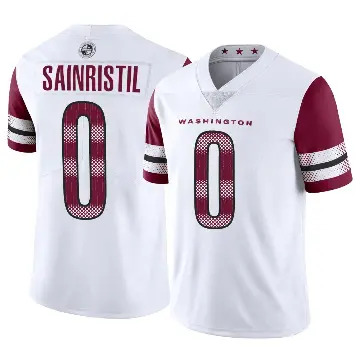 ＃0 Youth Mike Sainristil White Limited Washington Commanders Vapor Jersey