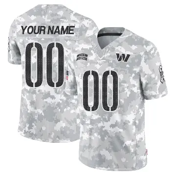 ＃00 Men's Custom Arctic Camo Limited Washington Commanders 2024 Salute to Service Jersey