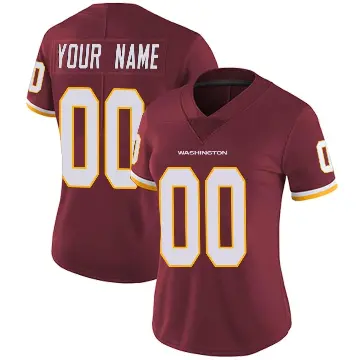 ＃00 Women's Custom Limited Washington Commanders Burgundy Team Color Vapor Untouchable Jersey