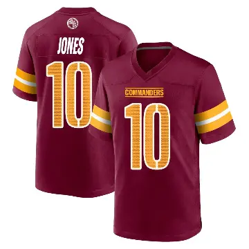 ＃10 Men's Jacoby Jones Game Washington Commanders Burgundy Jersey