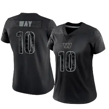 ＃10 Women's Tress Way Black Limited Washington Commanders Reflective Jersey