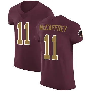 ＃11 Men's Luke McCaffrey Elite Washington Commanders Burgundy Alternate Vapor Untouchable Jersey