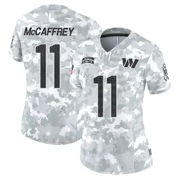 ＃11 Women's Luke McCaffrey Arctic Camo Limited Washington Commanders 2024 Salute to Service Jersey