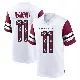 ＃11 Youth Luke McCaffrey White Game Washington Commanders Jersey