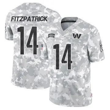 ＃14 Men's Ryan Fitzpatrick Arctic Camo Limited Washington Commanders 2024 Salute to Service Jersey