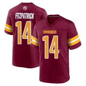 ＃14 Men's Ryan Fitzpatrick Game Washington Commanders Burgundy Jersey
