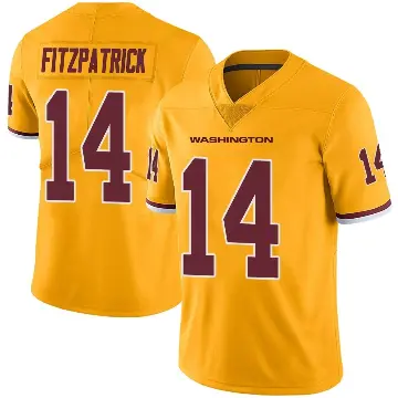 ＃14 Men's Ryan Fitzpatrick Gold Limited Washington Commanders Color Rush Jersey