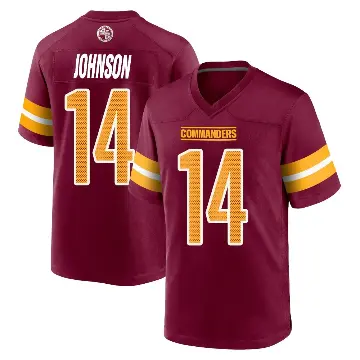 ＃14 Youth Josh Johnson Game Washington Commanders Burgundy Jersey