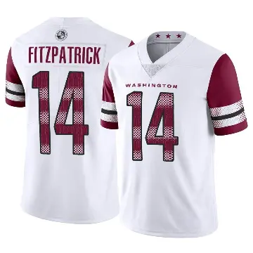 ＃14 Youth Ryan Fitzpatrick White Limited Washington Commanders Vapor Jersey