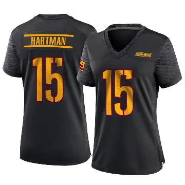 ＃15 Women's Sam Hartman Black Game Washington Commanders Alternate Jersey