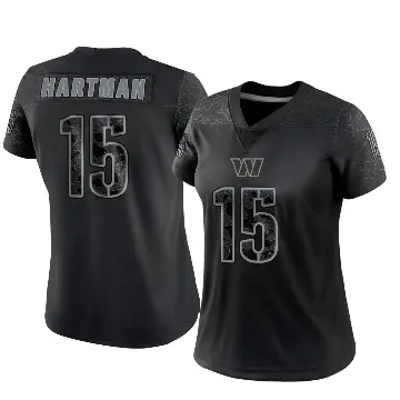 ＃15 Women's Sam Hartman Black Limited Washington Commanders Reflective Jersey