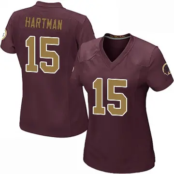 ＃15 Women's Sam Hartman Game Washington Commanders Burgundy Alternate Jersey