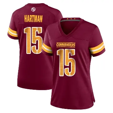 ＃15 Women's Sam Hartman Game Washington Commanders Burgundy Jersey