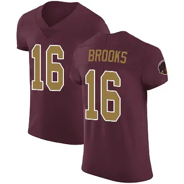 ＃16 Men's Ja'Corey Brooks Elite Washington Commanders Burgundy Alternate Vapor Untouchable Jersey