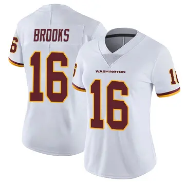 ＃16 Women's Ja'Corey Brooks White Limited Washington Commanders Vapor Untouchable Jersey