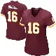 ＃16 Women's Jeff Driskel Game Washington Commanders Burgundy Team Color Jersey