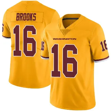 ＃16 Youth Ja'Corey Brooks Gold Limited Washington Commanders Color Rush Jersey