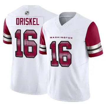 ＃16 Youth Jeff Driskel White Limited Washington Commanders Vapor F.U.S.E. Jersey