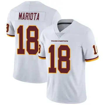 ＃18 Men's Marcus Mariota White Limited Washington Commanders Vapor Untouchable Jersey