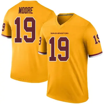 ＃19 Men's Chris Moore Gold Legend Washington Commanders Color Rush Jersey