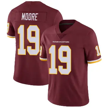 ＃19 Men's Chris Moore Limited Washington Commanders Burgundy Team Color Vapor Untouchable Jersey