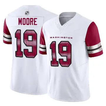 ＃19 Youth Chris Moore White Limited Washington Commanders Vapor F.U.S.E. Jersey