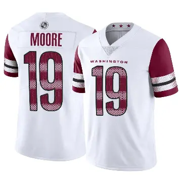 ＃19 Youth Chris Moore White Limited Washington Commanders Vapor Jersey