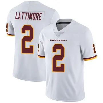 ＃2 Men's Marshon Lattimore White Limited Washington Commanders Vapor Untouchable Jersey
