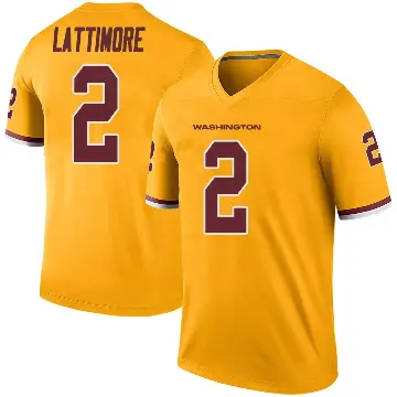 ＃2 Youth Marshon Lattimore Gold Legend Washington Commanders Color Rush Jersey