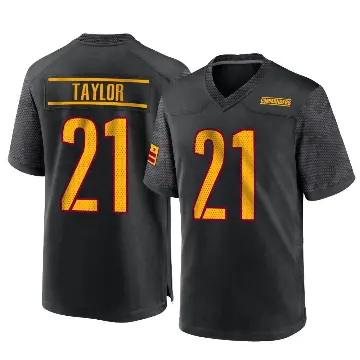 ＃21 Men's Sean Taylor Black Game Washington Commanders Alternate Jersey