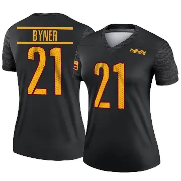 ＃21 Women's Earnest Byner Black Legend Washington Commanders Alternate Jersey