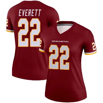 ＃22 Women's Deshazor Everett Legend Washington Commanders Burgundy Jersey
