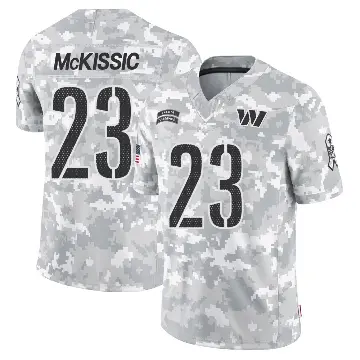 ＃23 Men's J.D. McKissic Arctic Camo Limited Washington Commanders 2024 Salute to Service Jersey