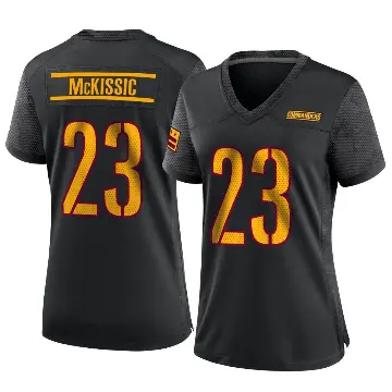 ＃23 Women's J.D. McKissic Black Game Washington Commanders Alternate Jersey