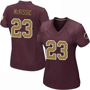 ＃23 Women's J.D. McKissic Game Washington Commanders Burgundy Alternate Jersey