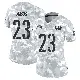 ＃23 Women's Trey Amos Arctic Camo Limited Washington Commanders 2024 Salute to Service Jersey