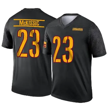 ＃23 Youth J.D. McKissic Black Legend Washington Commanders Alternate Jersey