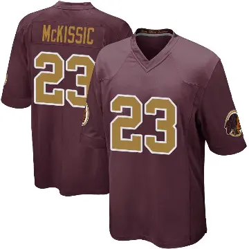 ＃23 Youth J.D. McKissic Game Washington Commanders Burgundy Alternate Jersey