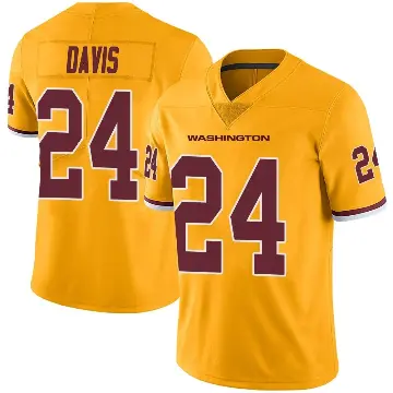 ＃24 Men's Michael Davis Gold Limited Washington Commanders Color Rush Jersey