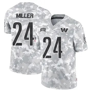 ＃24 Men's Von Miller Arctic Camo Limited Washington Commanders 2024 Salute to Service Jersey