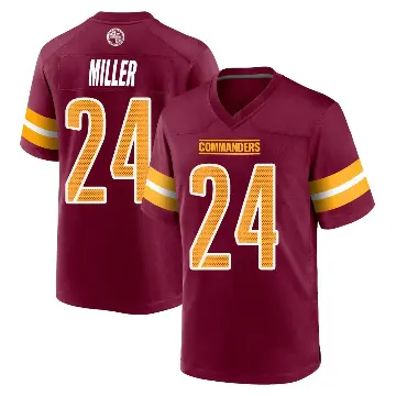 ＃24 Men's Von Miller Game Washington Commanders Burgundy Jersey