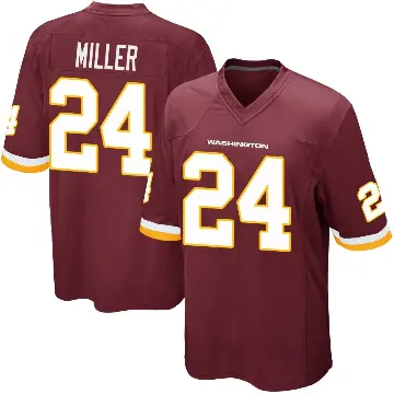 ＃24 Men's Von Miller Game Washington Commanders Burgundy Team Color Jersey