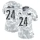 ＃24 Women's Von Miller Arctic Camo Limited Washington Commanders 2024 Salute to Service Jersey