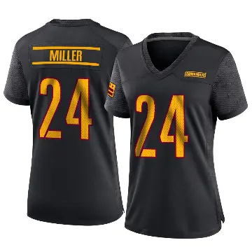 ＃24 Women's Von Miller Black Game Washington Commanders Alternate Jersey