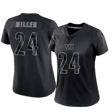＃24 Women's Von Miller Black Limited Washington Commanders Reflective Jersey