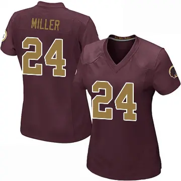 ＃24 Women's Von Miller Game Washington Commanders Burgundy Alternate Jersey