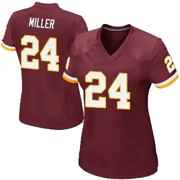 ＃24 Women's Von Miller Game Washington Commanders Burgundy Team Color Jersey