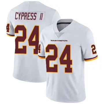 ＃24 Youth Fentrell Cypress II White Limited Washington Commanders Vapor Untouchable Jersey