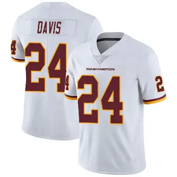 ＃24 Youth Michael Davis White Limited Washington Commanders Vapor Untouchable Jersey